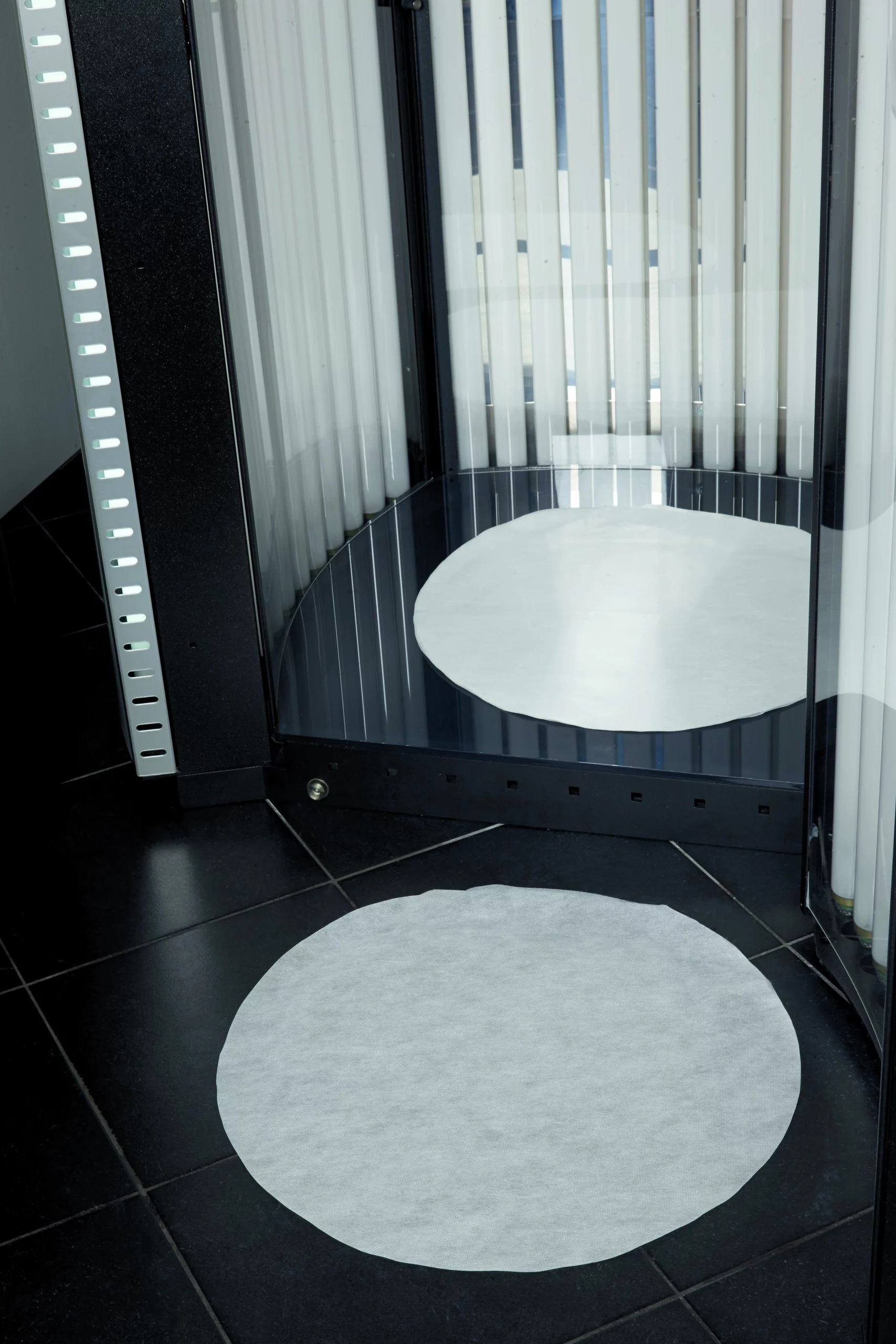 Tapis rond en non tissé